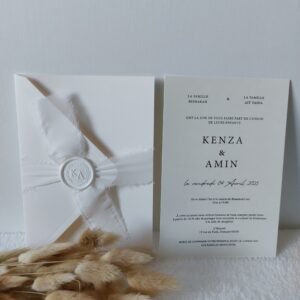 Faire-part et invitations personnalisés – Mariage Persan Val d’Oise 95